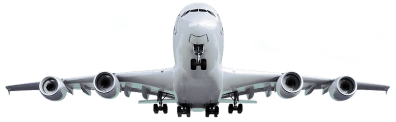 Cargo plane in flight